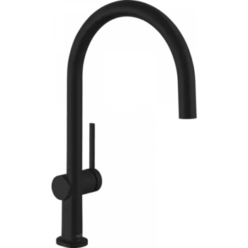 Кухонный смеситель Hansgrohe Talis M54 однорычажный, 220, Eco, 1jet, матовый черный 72843670