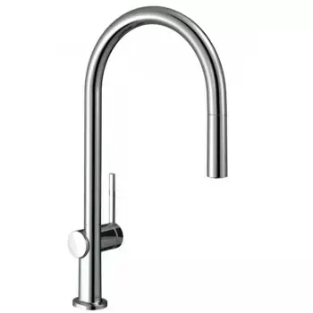 Кухонный смеситель однорычажный, 210, с вытяжным изливом, 1jet Hansgrohe 72802000
