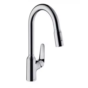 Кухонный смеситель однорычажный, 220, с вытяжным душем, 2jet Hansgrohe 71800000