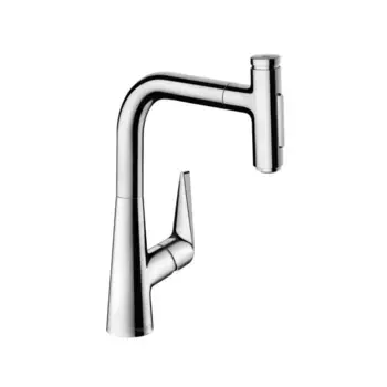 Кухонный смеситель однорычажный, 220, с вытяжным душем, 2jet, sBox Hansgrohe 73868000