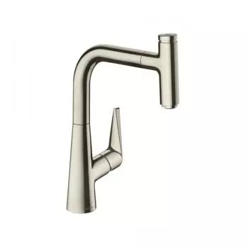 Кухонный смеситель однорычажный, 220, с вытяжным изливом, 1jet, sBox Hansgrohe 73852800