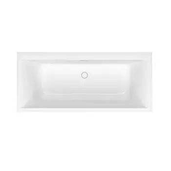 Квариловая ванна Villeroy&Boch Subway 3.0 180х80 с ножками и сливом-переливом, белый (UBQ180SBW2DV-01)