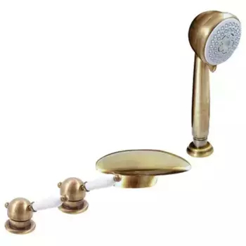 L570.5PSM LABE смеситель каскадный на 4 отверстия, ЦВЕТ БРОНЗА