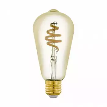 Лампа светодиодная филаментная диммируемая Eglo E27 5,5W 2200-6500K золотистая 12583