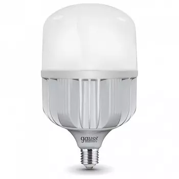 Лампа светодиодная Gauss E40 80W 4000K матовая 63428