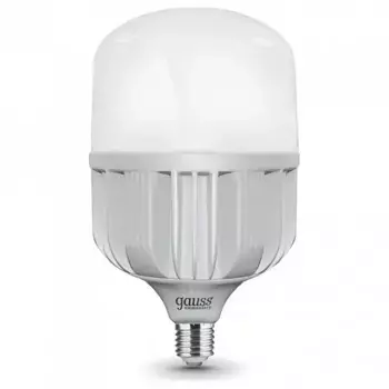 Лампа светодиодная Gauss E40 80W 6500K матовая 63438