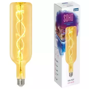 Лампа светодиодная Uniel LED-SF21-5W/SOHO/E27/CW GOLDEN GLS77GO UL-00010070