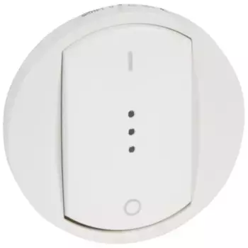 Лицевая панель Legrand Celiane выключателя одноклавишного с подсветкой белая 068023