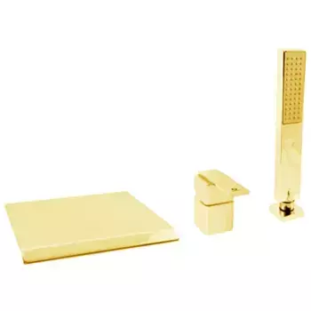 LR574.5YZ LOIRA смеситель каскадный на 3 отверстия, ЦВЕТ ЗОЛОТО