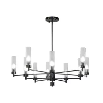 Люстра на штанге AM Group INDIGO SP10 PEARL BLACK