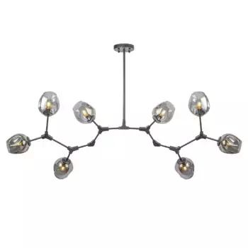 Люстра на штанге AM Group LOFT-8 BK