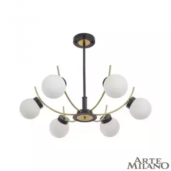 Люстра на штанге Arte Milano Neapolis 276169/6 BK/GD