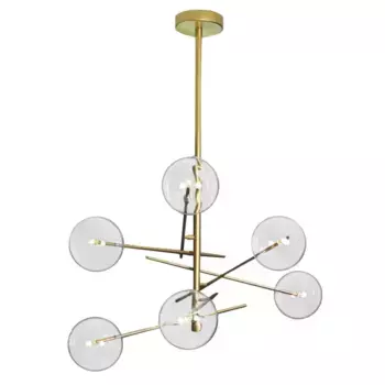 Люстра на штанге Delight Collection Globe Mobile 9307P-6A gold