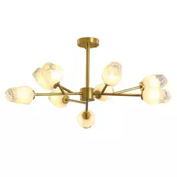 Люстра на штанге Delight Collection KM1245P-9 brass