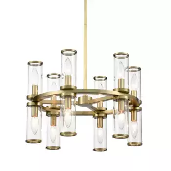 Люстра на штанге Delight Collection MD2061-12B br.brass