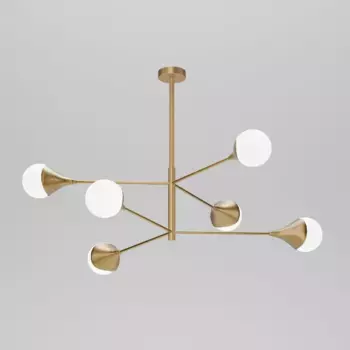 Люстра на штанге Eurosvet 60168/6 латунь Smart a068272