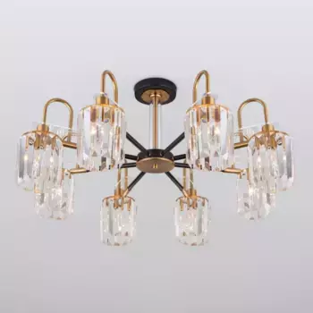 Люстра на штанге Eurosvet 70090/8 черный Smart a045145