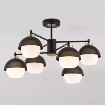 Люстра на штанге Eurosvet 70106/6 черный Smart a044934