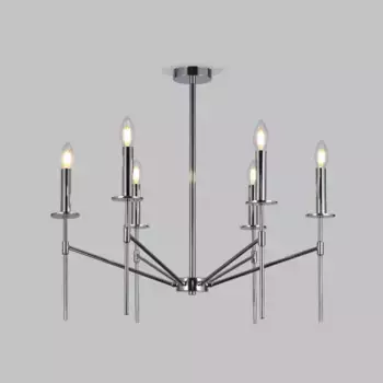 Люстра на штанге Eurosvet Anders 60142/6 хром Smart a061933
