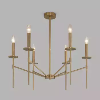 Люстра на штанге Eurosvet Anders 60142/6 латунь Smart a061930