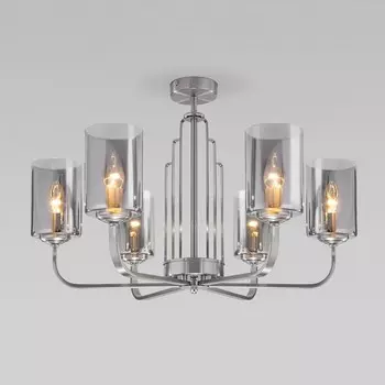 Люстра на штанге Eurosvet Defi 60138/6 сатин-никель