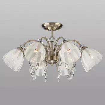 Люстра на штанге Eurosvet Floranse 30155/8 античная бронза