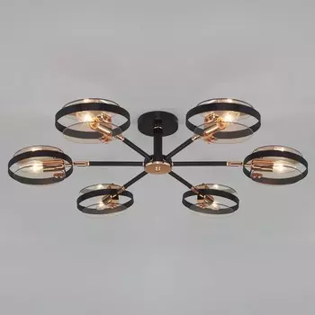 Люстра на штанге Eurosvet Gallo 70121/6 черный