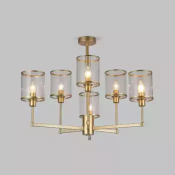 Люстра на штанге Eurosvet Inari 60144/6 золото Smart a061942