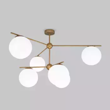 Люстра на штанге Eurosvet Marbella 60147/6 латунь Smart a063851
