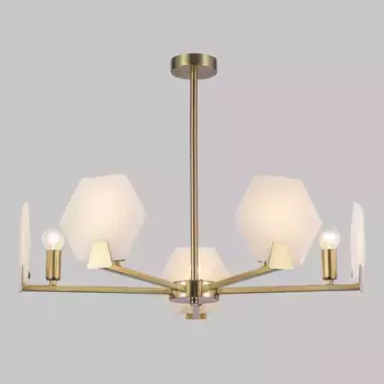 Люстра на штанге Eurosvet Marble 60158/5 латунь