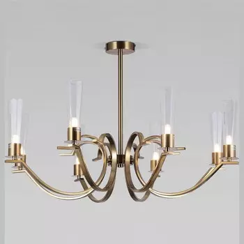 Люстра на штанге Eurosvet Rosher 60141/8 латунь