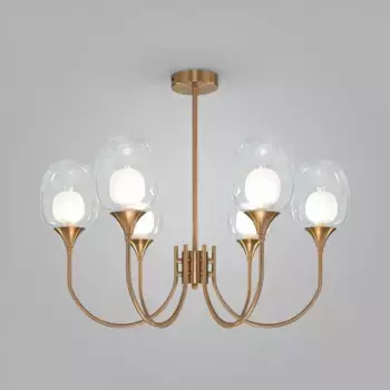 Люстра на штанге Eurosvet Spritz 70217/6 латунь