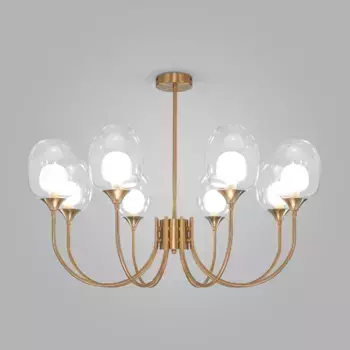 Люстра на штанге Eurosvet Spritz 70217/8 латунь Smart a064748