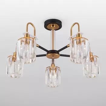 Люстра на штанге Eurosvet Tenia 70090/5 черный