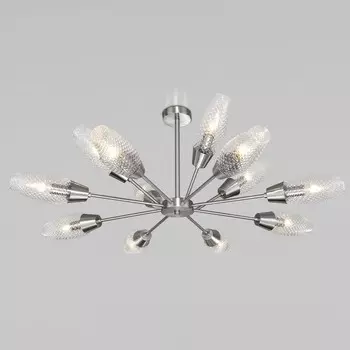 Люстра на штанге Eurosvet Thalia 60140/12 сатин-никель