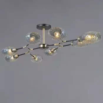 Люстра на штанге Illumico IL0272-8CSQ-25 BK AB TRENTO