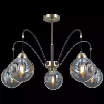 Люстра на штанге Illumico IL0433-5PSQ-79 BK AB