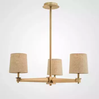 Люстра на штанге ImperiumLoft Stavra Jorgenson Beige/Light Wood 203577-26