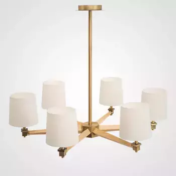 Люстра на штанге ImperiumLoft Stavra Jorgenson White/Light Wood 203575-26