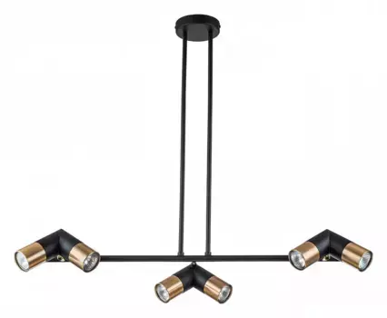 Люстра на штанге Indigo Doppio 11036/6R Black