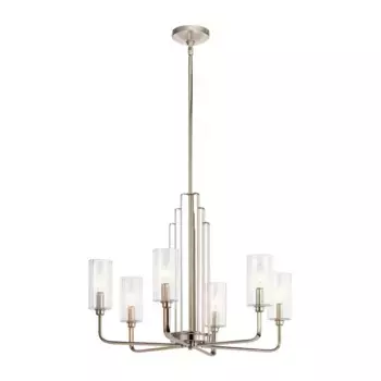 Люстра на штанге Kichler Kimrose QN-KIMROSE6-PN