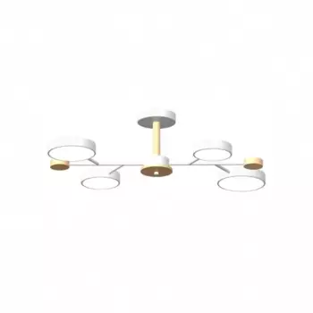 Люстра на штанге LED4U L3213-670 WH