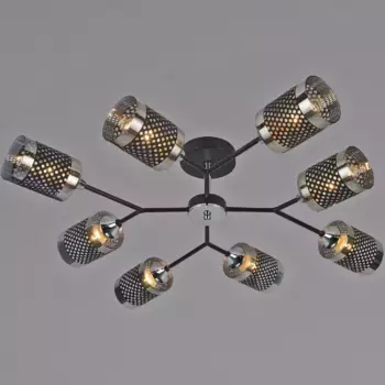 Люстра на штанге Reluce 01405-3.3-08B BK+CR