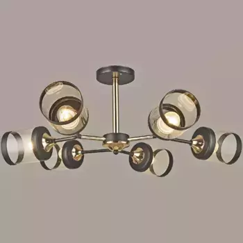 Люстра на штанге Reluce 03592-0.3-6 FGD+BK