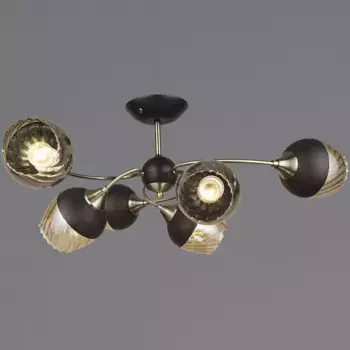 Люстра на штанге Reluce 04250-0.3-06 BK+AB