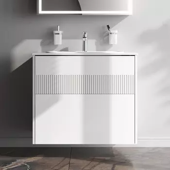 Тумба под раковину AM.PM Func 80 белая матовая, с 2 ящиками