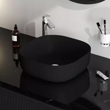 Накладная раковина AM.PM Func M8FWCC30430BM 43 см, черная матовая