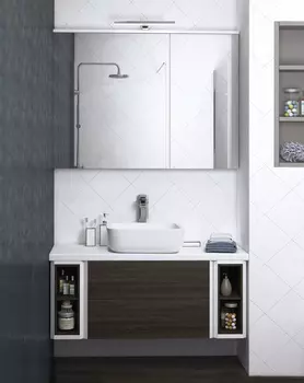 Мебель для ванной Акватон Брук 100 (20+60+20) дуб феррара