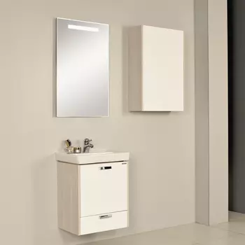 Мебель для ванной Акватон Йорк 55 М белый/ясень фабрик