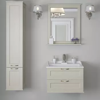 Комплект мебели подвесной Aquaton Леон 65 бежевый